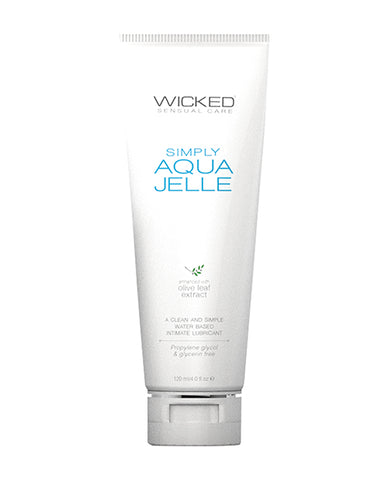 Wicked Sensual Care Simply Aqua Jelle Water Based Lubricant - Oz Fragrance Free