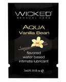 Wicked Sensual Care Waterbased Lubricant - .1 Oz Vanilla Bean