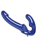 Revolver Ii Strapless Strap On G-spot Dildo - Blue